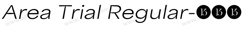 Area Trial Regular字体转换
